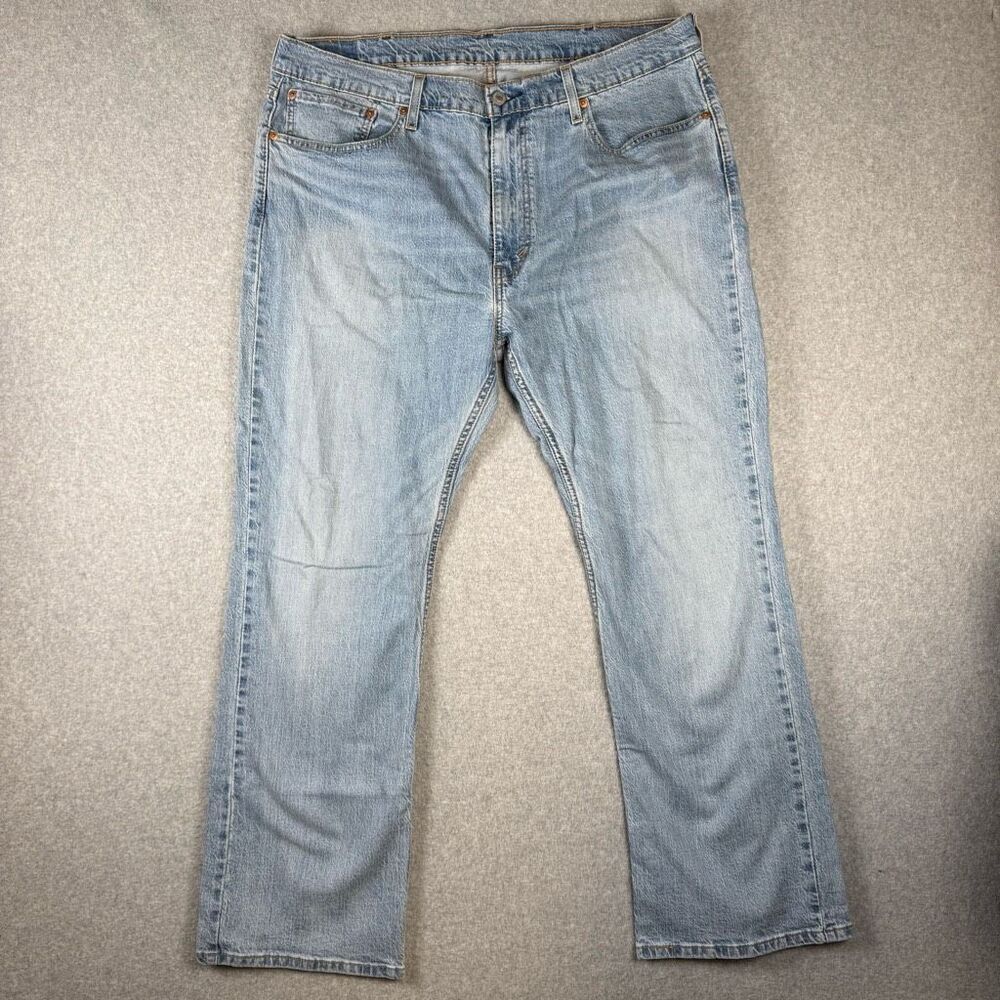Vintage Levis 327 Mens Size 38x30 Red Tag Denim Jeans Blue Light Wash Distressed